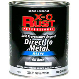 Oil Base DTM Enamel, Satin Finish, Satin White, Quart