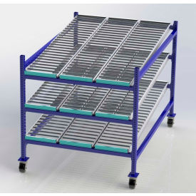 Flow Cell Mobile Gravity Rack 48"W x 72"D x 54"H