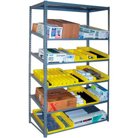 Sloped Flow Shelving Starter 36"W x 24"D x 84"H Gray