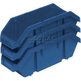 Plastic Quickpick Double Hopper Bin, 12-1/2"L x 6-5/8"W x 5"H, Blue