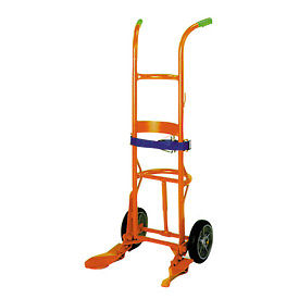 Overpack Poly & Fiber Drum Truck with Rubber Wheels