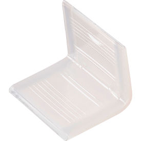 Plastic Strap Guards, 1"L x 1-1/4"W, White, Pack of 1000