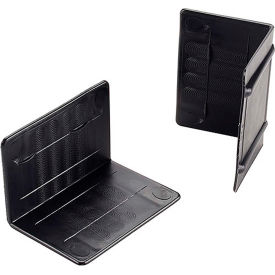 Plastic Strap Guards, 1-3/4"L x 2-1/2"W, Black, Pack of 1000