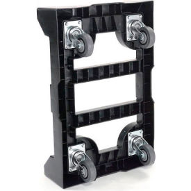 Plastic Container Dolly, 27-1/2"Lx18"W, 650 Lb. Capacity