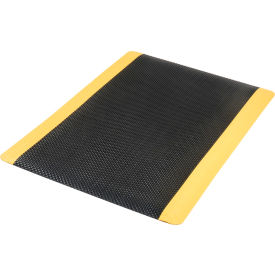 Supreme Sliptech Mat 11/16" Thick 3' x 5' Black/Yellow Border