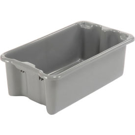 Polyethylene Container, 24"L x 14"W x 8"H, Gray