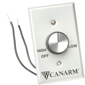 Variable Speed Switch Control For 2 Fans, Silver
