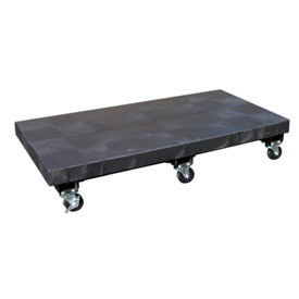 Mobile Plastic Dunnage Rack 48"W x 24"D (1500 Lbs Cap)