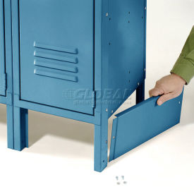 End Base For 12"D X 6"H Blue Locker Pair (Left And Right)