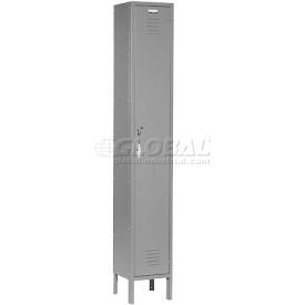 1-Tier 1 Door Locker, 12"W x 18"D x 78"H, Gray, Assembled