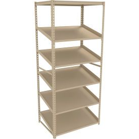 Sloped Flow Shelving Starter 36"W x 24"D x 84"H Tan