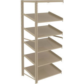 Sloped Flow Shelving Add-On 36"W x 24"D x 84"H Tan