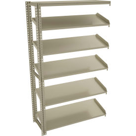 Sloped Flow Shelving Add-On 48"W x 18"D x 84"H Tan