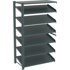 Sloped Flow Shelving Add-On 48"W x 24"D x 84"H Gray