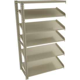 Sloped Flow Shelving Add-On 48"W x 24"D x 84"H Tan