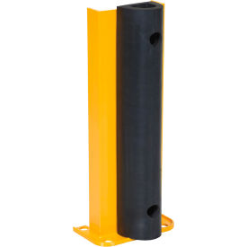 Steel Rack Guard With Rubber Bumper 7-13/16"W x 10-1/16"D x 24-1/4"H