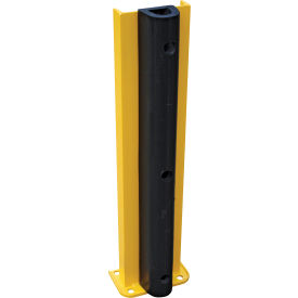 Steel Rack Guard With Rubber Bumper 7-13/16"W x 10-1/16"D x 36-1/4"H