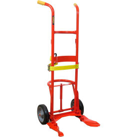 Poly & Fiber Drum Truck with Rubber Wheels