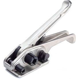 Manual Tensioner for Plastic Strapping Up To 3/4" Strap Width, Silver