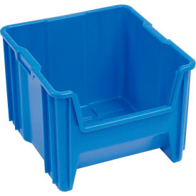 Plastic Giant Hopper Bin, 17-1/2"L x 16-1/2"W x 12-1/2"H, Blue