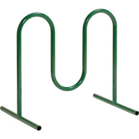 Wave Bike Rack, 5-Bike Capacity, Free Standing, Green