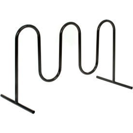 Wave Bike Rack, 7-Bike Capacity, Free Standing, Black