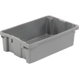 Polyethylene Container, 20"L x 13"W x 6-1/4"H, Gray