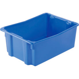 Polyethylene Container, 26"L x 18-3/4"W x 10"H, Blue