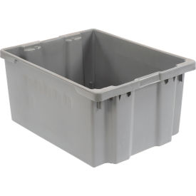 Polyethylene Container, 30"L x 24"W x 15"H, Gray
