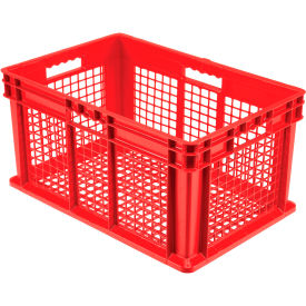 Mesh Straight Wall Container, 23-3/4"L x 15-3/4"W x 12-1/4"H, Red