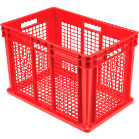 Mesh Straight Wall Container, 23-3/4"L x 15-3/4"W x 16-1/8"H, Red