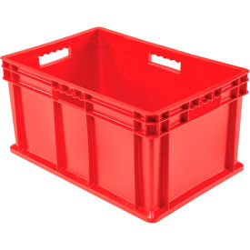Solid Straight Wall Container, 23-3/4"L x 15-3/4"W x 12-1/4"H, Red