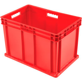 Solid Straight Wall Container, 23-3/4"Lx15-3/4"Wx16-1/8"H, Red