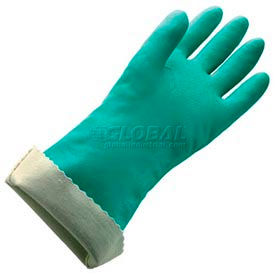 Flock Lined Large Nitrile Gloves - 18 Mil Size 9 - 1 Pair