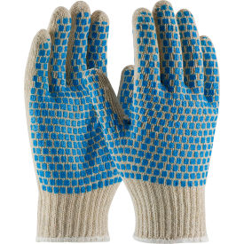 Men String Gloves with Grip Blocks, 12 Pairs