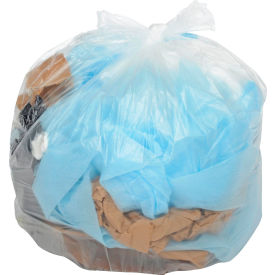 Light Duty Natural Trash Bags - 33 Gal, 0.43 Mil, 500 Bags/Case