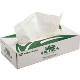Facial Tissue Flat Box - 100 Sheets/Box, 30 Boxes/Case