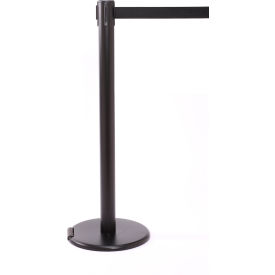 RollerPro 250 Black Stanchion, 40'' Black Post, 11' Black Belt
