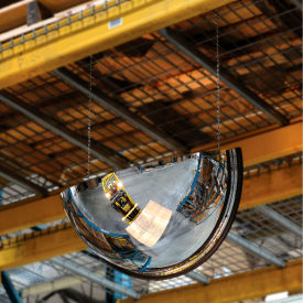 Half Dome Acrylic Mirror, Indoor, 18" Diameter, 180 Degree Viewing Angle