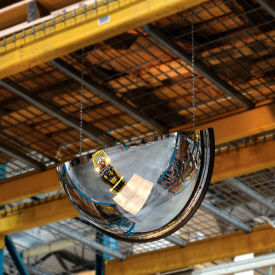 Half Dome Acrylic Mirror, Indoor, 36" Diameter, 180 Degree Viewing Angle