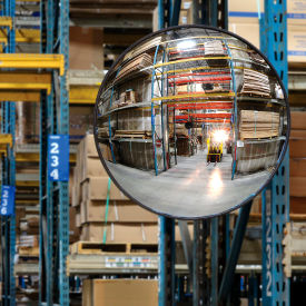 Round Acrylic Convex Mirror, Indoor, 30" Diameter, 160 Degree Viewing Angle