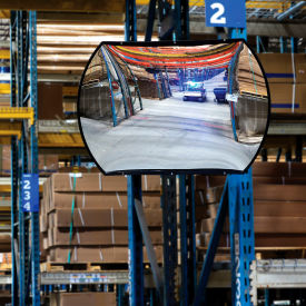 Roundtangular Acrylic Convex Mirror, Indoor, 24"x36",160° Viewing Angle