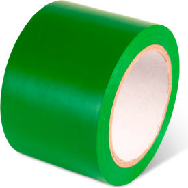 Safety Tape, 3"W x 108'L, 5 Mil, Green, 1 Roll
