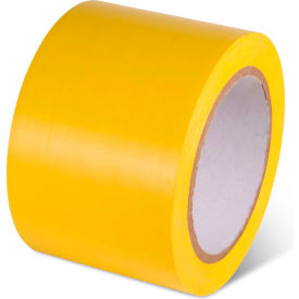 Safety Tape, 3"W x 108'L, 5 Mil, Yellow, 1 Roll