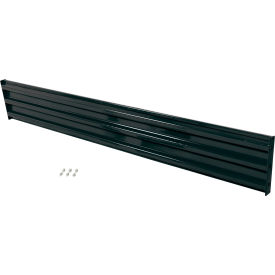 Bolt-On Style Steel Guard Rail, 3-Rib, 9-1/2'L, Black