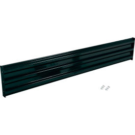Bolt-On Style Steel Guard Rail, 3-Rib, 7-1/2'L, Black