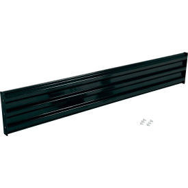 Bolt-On Style Steel Guard Rail, 3-Rib, 8-1/2'L, Black