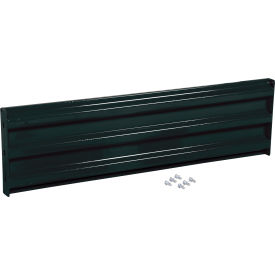 Bolt-On Style Steel Guard Rail, 3-Rib, 4-1/2'L, Black