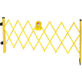 Fiberglass Folding Safety Gate, Yellow, 12' Extension