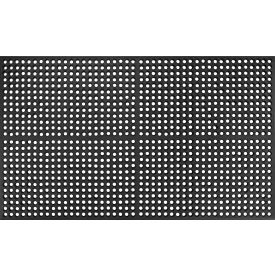 Drainage Mat, 3'W x 5'L, 1/2" Thick, Black
